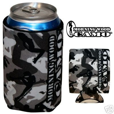 Urban Morning Wood Camo can cooler koozie bootycamo