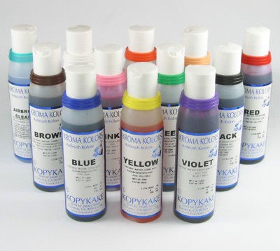 KOPYKAKE Airbrush Food Colors Kroma Kolors 4oz Each 11