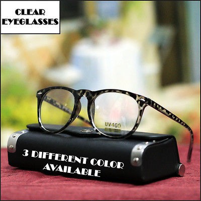   EYEGLASSES VINTAGE GEEK TORTOISE 3 COLOR ROUND SHAPE LENS EYEWEAR