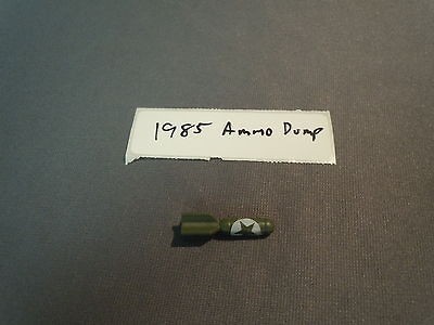 GI JOE Vehicle Part 1985 AMMO DUMP Mortar Shell