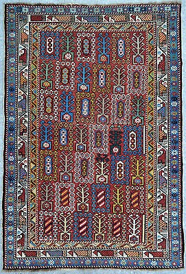   Caucasian Shirvan/Daghes​tan rug, natural colors 35 x 52  1880