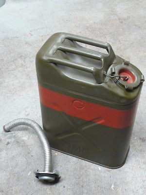 NOS VINTAGE U.S.A. MILITARY QMC 5 GALLON GAS CAN NEW GASOLINE