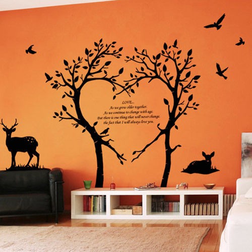 The Bambi Tree Wall Paper Decal Art Sticker Deco Vinyl Graphic Sticker