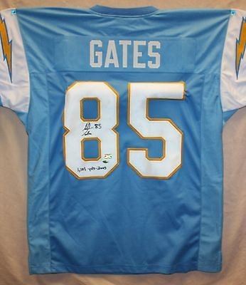   Gates Autographed San Diego Blue Jersey Authenticated by AAA/HOLO