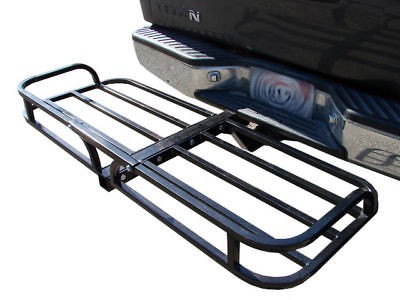 HITCH MOUNT CARGO CARRIER LUGGAGE BASKET HAULER CAR TRUNK RV SUV ATV 