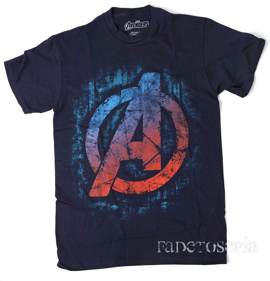 AVENGERS A LOGO ASSEMBLE T SHIRT IRON MAN CAPTAIN AMERICA THE HULK 