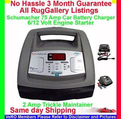 Schumacher 75 AMP 6/12 V CAR BATTERY CHARGER Engine BOOSTER XC75 75/20 