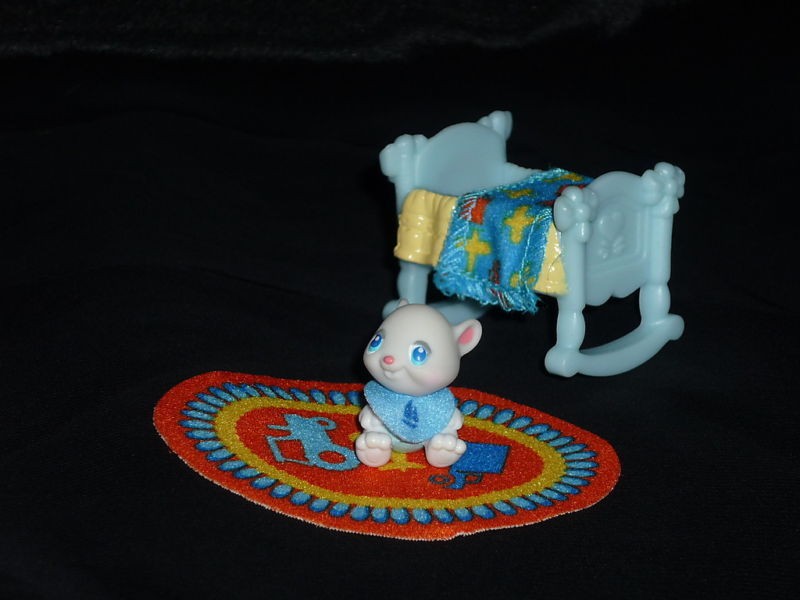 Fisher Price Hideaway Hollow Baby Boy, Bed & Rug New