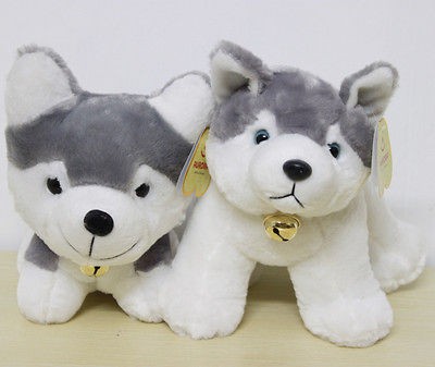 Husky Pet Dog 22CM Plush Toy Siberian Douglas Stuffed Animal 2x Teddy 