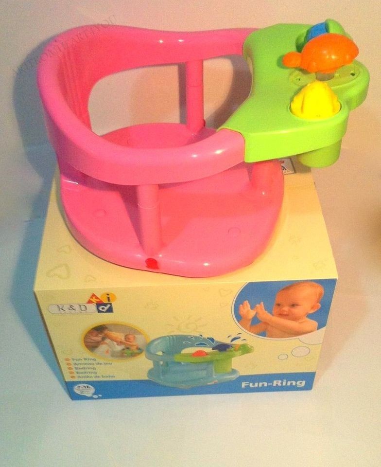 Baby Bath Tub Seat FUN Ring New In Box by KETER PINK ► ◄