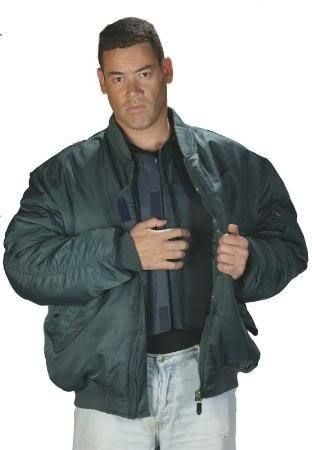 Flight Jacket Bullet Proof Level 3A Self Defense Kevlar Body Vest 