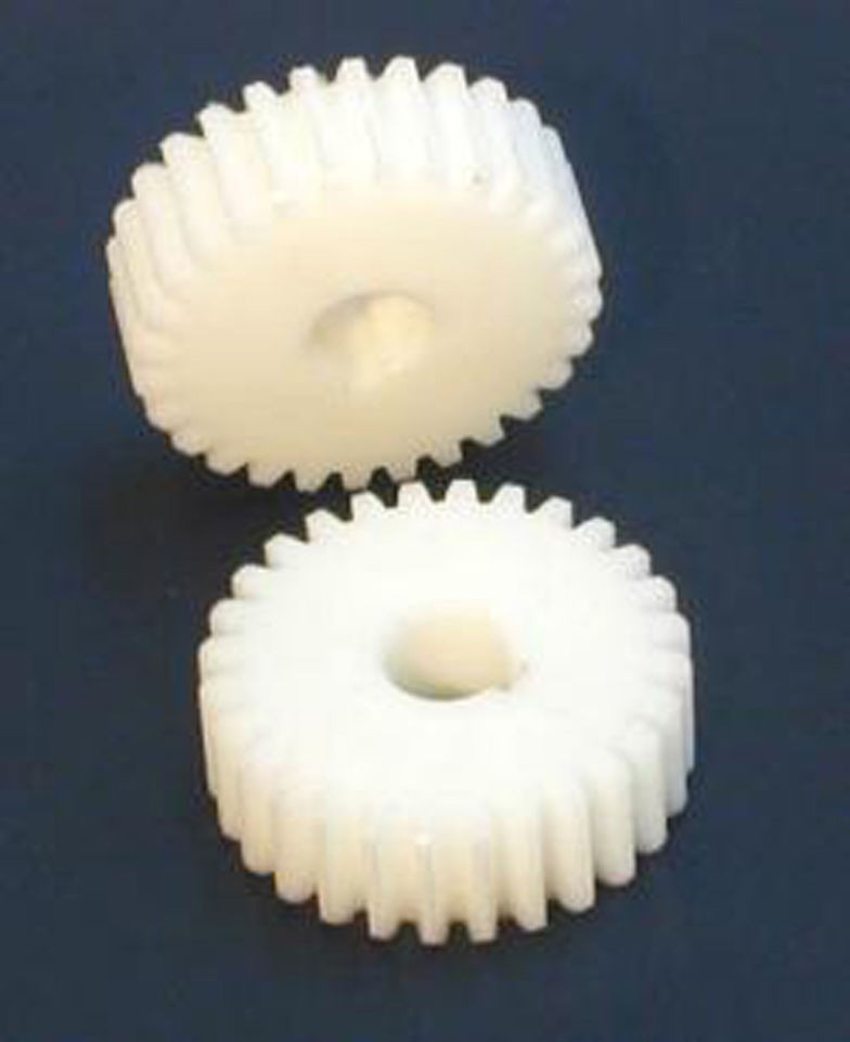 AM0.5B12 Injection Molded Spur Gear with Hub 0.5 Mod 12 Teeth