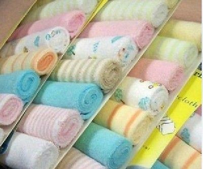 8pcs New Soft Baby Kid Child Infant Boy Girl Bath Towel Washcloth Wipe