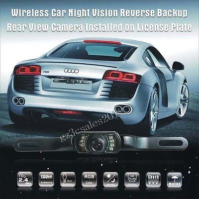 Wireless Night Vision Car Reverse Backup Rear View Camera Monitor GPS