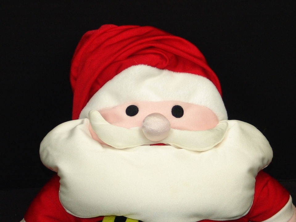   MICROBEAD PILLOW SOFT SANTA CLAUS CHRISTMAS STUFFED ANIMAL TOY LOVEY