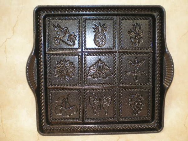 Nordic Ware Shortbread Baking Pan Mold Bird Butterfly Pineapple Flower 