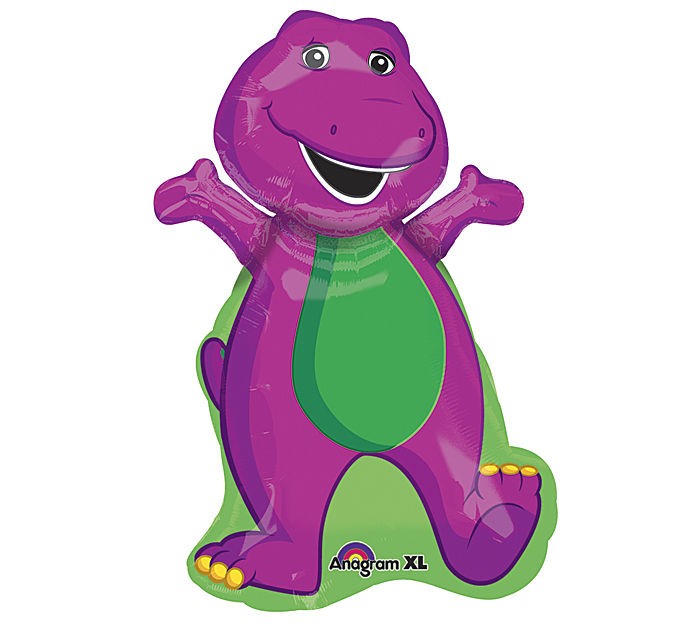 BARNEY & FRIENDS PURPLE DINOSAUR 34 SUPERSHAPE balloons BIRTHDAY 