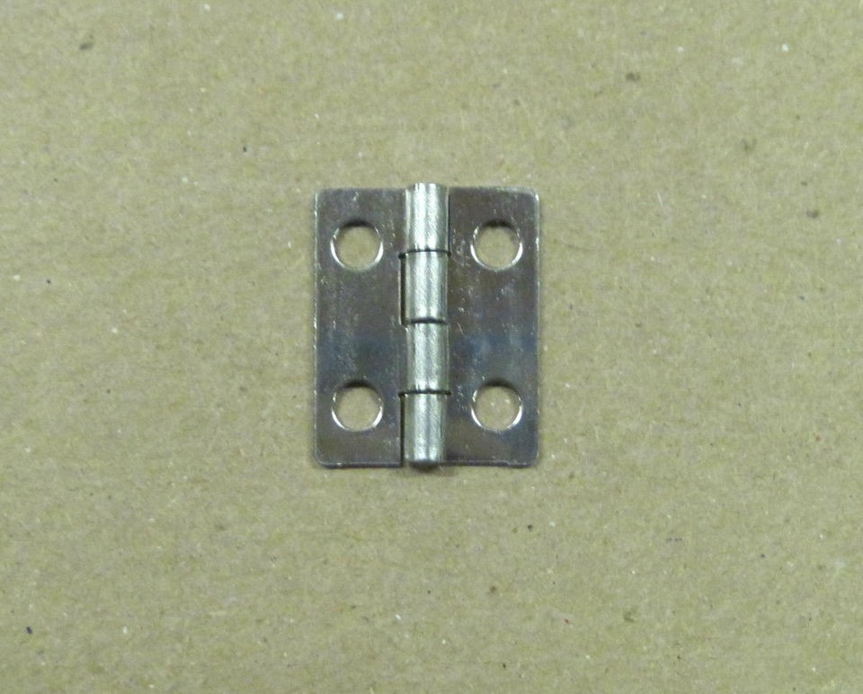 Small Box & Showcase HINGES, 5/8 x 3/4, Nickel Plated, New, #10 