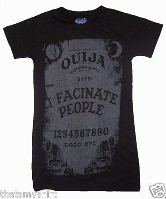 New Authentic Junk Food Ouija Board Facinate People Retro Juniors T 