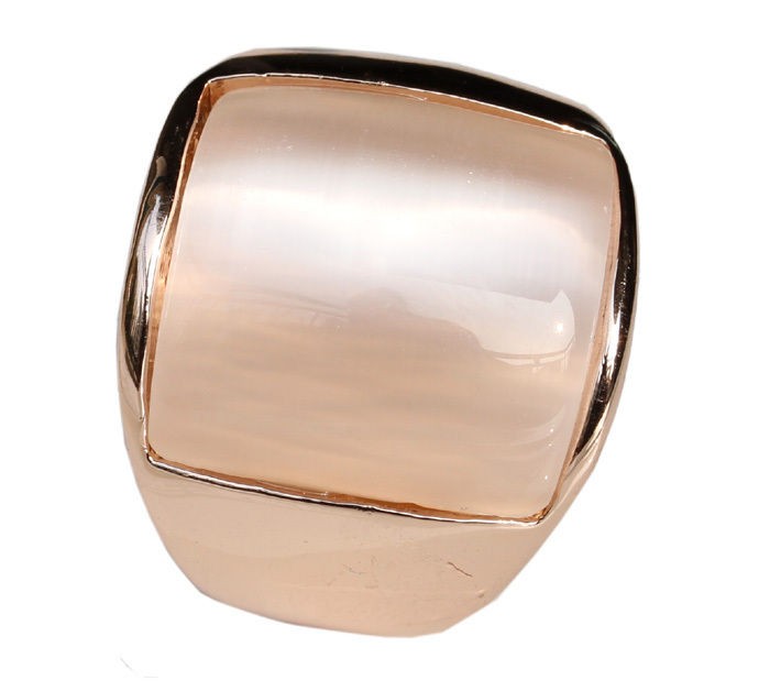 wide shell band 18K gold GP engagement wedding bridal Ring R286