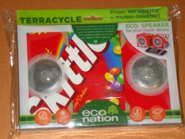 TERRACYCLE SKITTLES CANDY PKGS RECYCLED ECO NATION SPEAKER SET