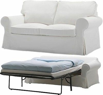   Ektorp Sofabed cover Blekinge White 2 seat sofa bed slipcover New NIP