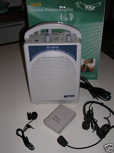 Newly listed GREAT Portable PA System with Wireless Microphones 