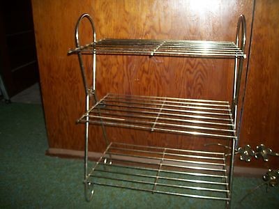 VINTAGE EAMES MID CENTURY Bathroom Vanity Plant STAND DECOR METAL 