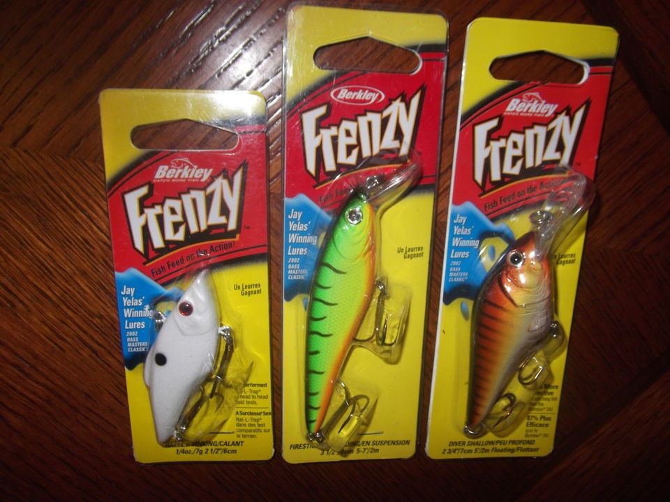 BERKLEY FRENZY LURES LOT OF (3) NIP