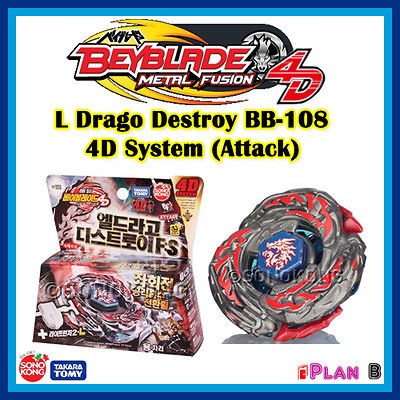 Toupie Beyblade Metal Fusion Masters 4D L Drago Destroy FS BB 108 