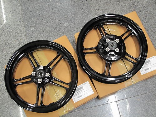 Kawasaki KSR KSR110 Front &Rear Wheel Rim Black Genuine