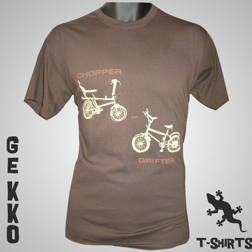 RETRO CHOPPER GRIFTER T SHIRT BIKES 1970S 70S COOL