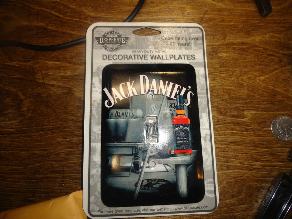 JACK DANIELS POOL ROOM   LIGHT SWITCH COVER