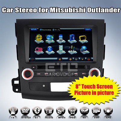 ETO 8 HD Autoradio for Mitsubishi Outlander Navigation GPS Nav 