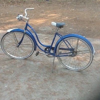 Schwinn 1950s Old Blue Vintage Ladies Catalina Bicycle Bike Needs 