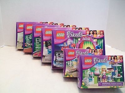 Lego #3930 #3936 Friends Set Of 7  With  NIB 