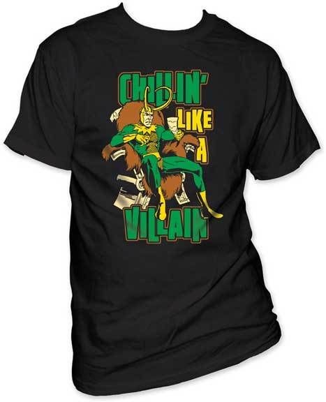 Licensed Marvel Thor Loki Chillin Like A Villain Shirt S 2XL