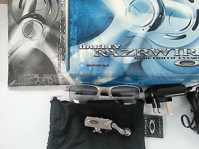 Oakley Razrwire Bluetooth Mercury w/Matte Light Grey NEW RARE Never 