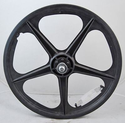 Used Black 5 Spoke BMX Bicycle Bike Mag Front Wheel 20 Radical 