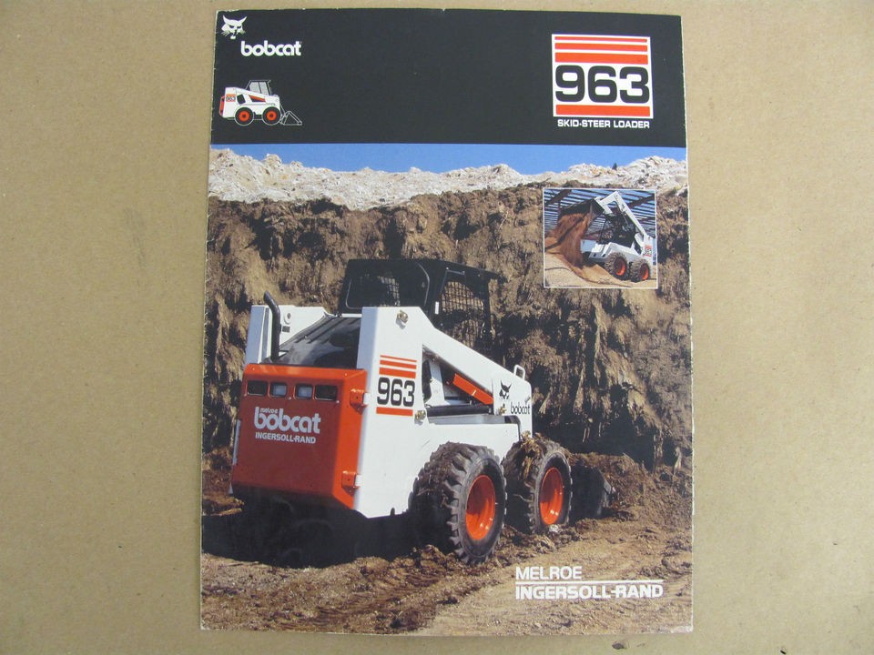 BOBCAT 963 SKID STEER LOADER SALES BROCHURE