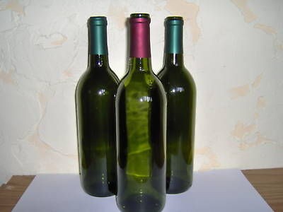 Lot of (36) empty WINE BOTTLES Green ​ Bordeaux