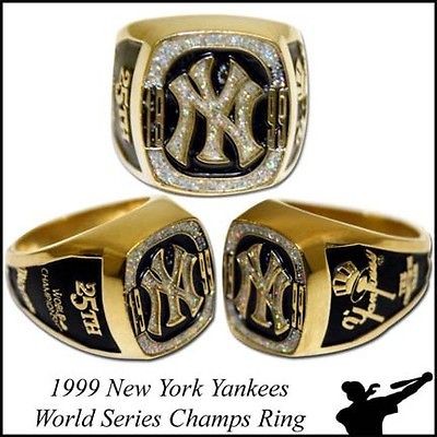 1999 New York Yankees Replica World Series Ring   MVP   MLB Baseball