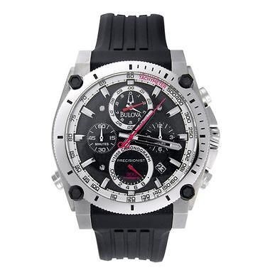 New Bulova Mens Precisionist Champlain Chronograph Watch 98B172