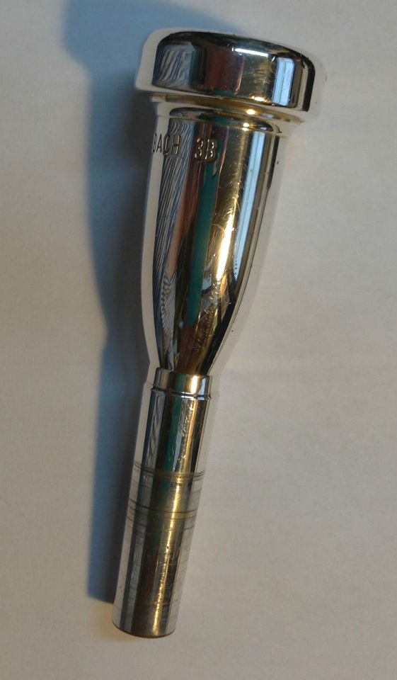 Vincent Bach Megatone 3B Silver Trumpet Mouthpiece NICE