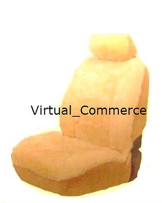 Brookstone Genuine Australian Sheepskin Car Automobile Seat Cover 