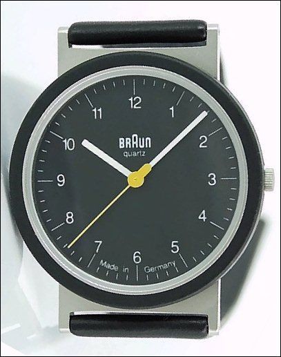 BRAUN Design   MADE IN GERMANY Wristwatch 4789 AW10 AW 10   Dial BLACK 