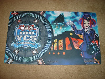 YUGIOH 100TH YCS TOP 64 CUT BLOOD MEFIST PLAYMAT MAT VERY RARE MINT 