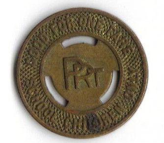   PA RAPID TRANSIT PRT Transportation SCHOOL Token Coin TRAIN BUS