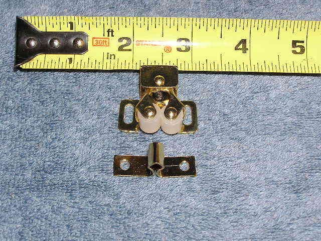   Twin Roller Spear Strike Door Catch Cabinet Cupboard Drawer Lock Latch