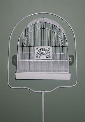 White 1920s Hendryx Style Cage Vintage Chic Stand Circa 30s